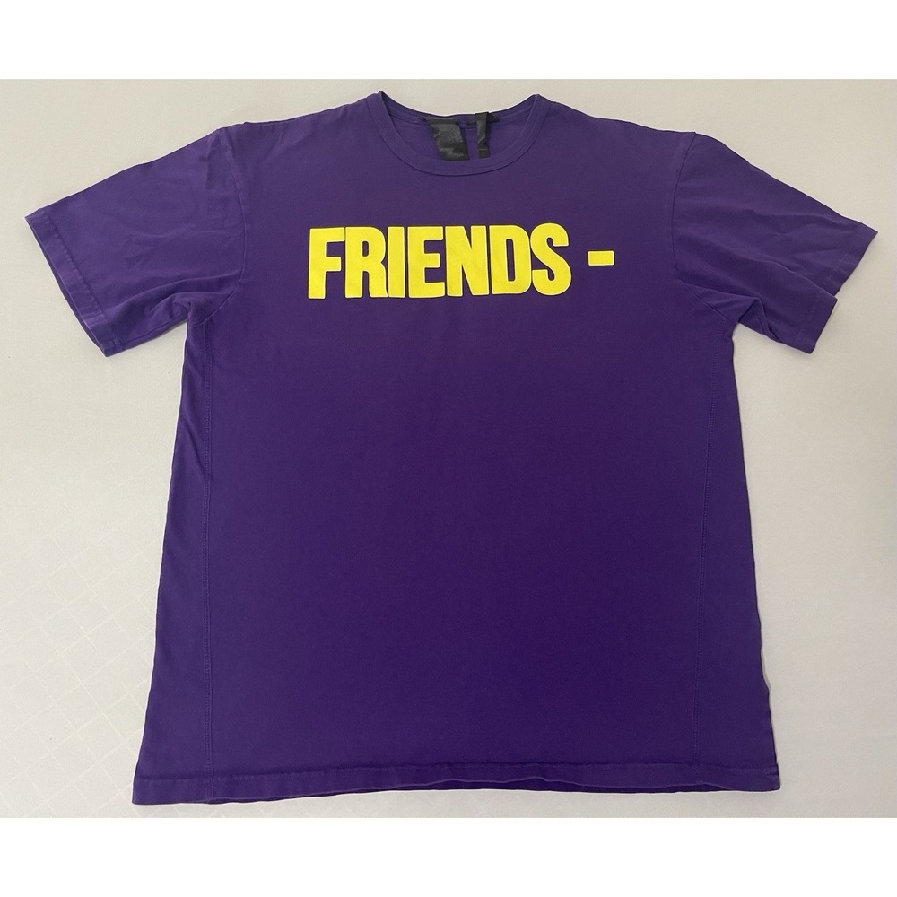 Vlone Friends Tee T-shirt Purple‎ & Yellow Size Medium Lakers
